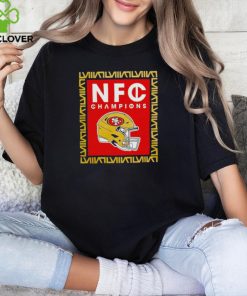 Francisco 49ers 2023 NFC Champions Helmet shirt