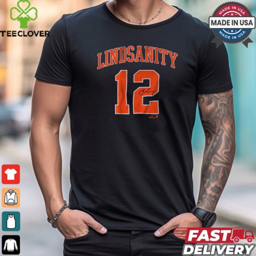 Francisco Lindor #12 Lindsanity Sh Signature New York Mets MLB t shirt