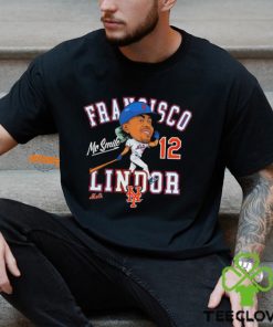 Francisco Lindor New York Mets Mr smile caricature MLB shirt