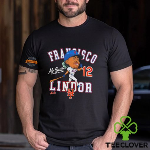 Francisco Lindor New York Mets Mr smile caricature MLB shirt