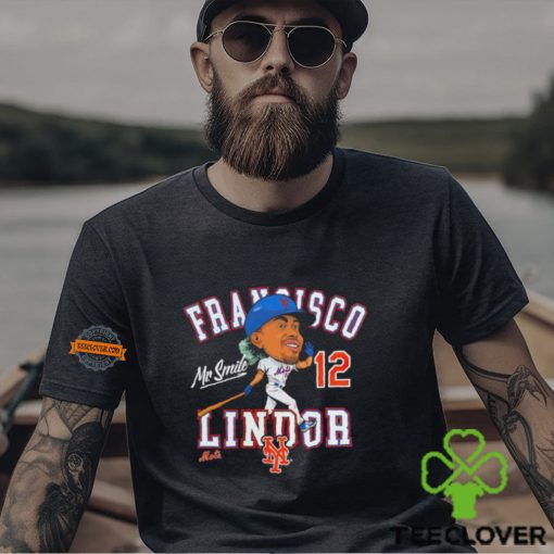 Francisco Lindor New York Mets Mr smile caricature MLB shirt
