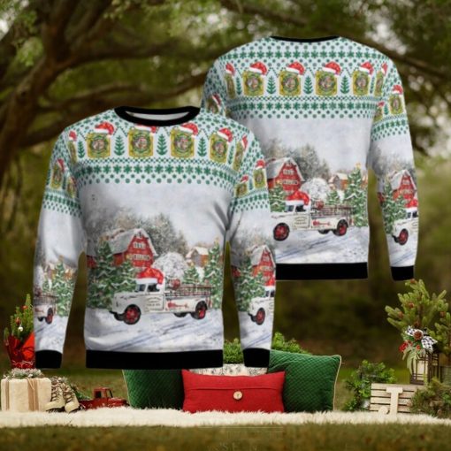 Franklintown, York County, Pennsylvania, Franklintown Community Fire Co Christmas Ugly Sweater 3d Xmas Gifty Gift