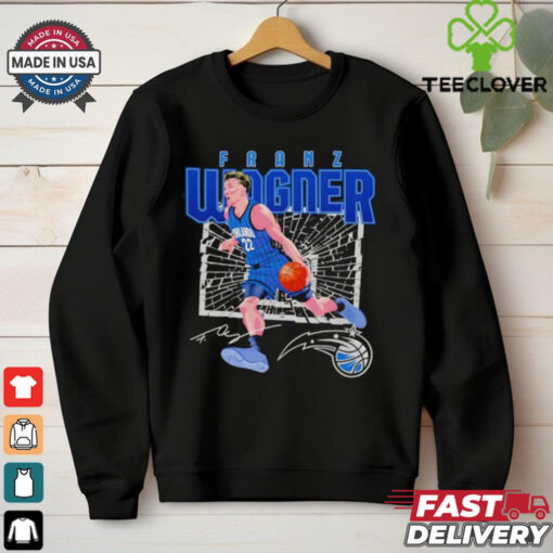 Franz Wagner 22 Orlando Magic shattered signature shirt