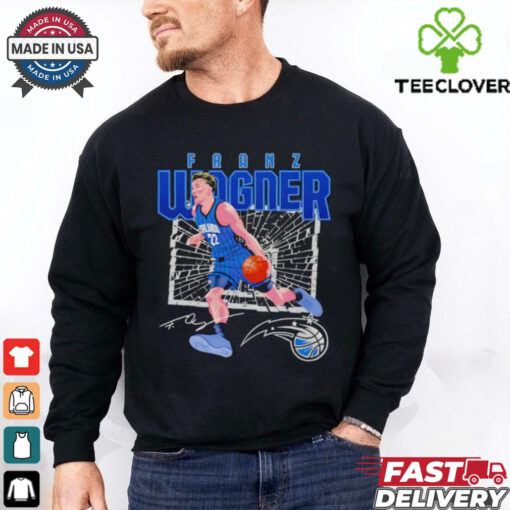 Franz Wagner 22 Orlando Magic shattered signature shirt