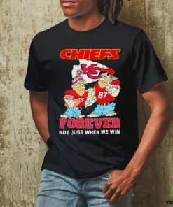 Fred Flintstone And Barney Rubble Kansas City Chiefs Forever Not Just When We Win Shirt