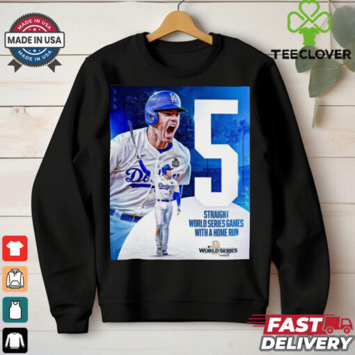 Freddie Freeman 5th Straight World Series Games With A Home Run MLB 2024 Poster t shirt
