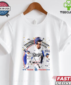 Freddie Freeman Los Angeles Dodgers World Series Champions signature graphic shirt