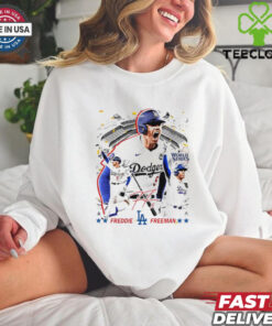 Freddie Freeman Los Angeles Dodgers World Series Champions signature graphic shirt