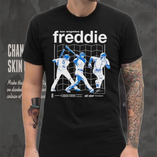 Freddie Freeman Schematics Los Angeles Dodgers baseball shirt