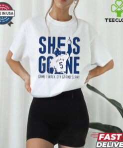 Freddie Freeman She Is Gone Walk Off Grand Slam MLB Players T shirt