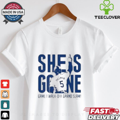 Freddie Freeman She Is Gone Walk Off Grand Slam MLB Players T shirt