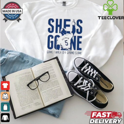 Freddie Freeman She Is Gone Walk Off Grand Slam MLB Players T shirt