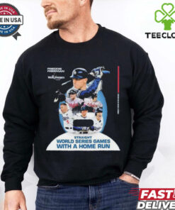 Freddie Freeman Straigh World Series Games With A Home Run 2024 Shirt