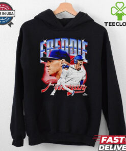 Freddie Freeman shout picture collage Los Angeles baseball MVP signature shirt