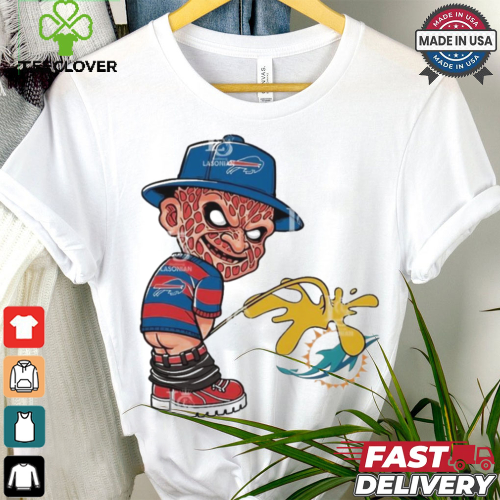 Freddy Krueger Buffalo Bills Piss On Miami Dolphins Halloween 2024 NFL Shirt Freddy Krueger Buffalo Bills Piss On Miami Dolphins Halloween 2024 NFL Shirt