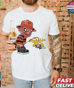 Freddy Krueger Cincinnati Bengals Piss On Baltimore Ravens Halloween 2024 NFL Shirt