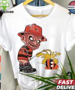 Freddy Krueger Cleveland Browns Piss On Cincinnati Bengals Halloween 2024 NFL Shirt