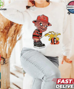 Freddy Krueger Cleveland Browns Piss On Cincinnati Bengals Halloween 2024 NFL Shirt