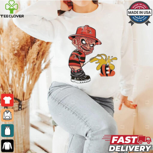 Freddy Krueger Cleveland Browns Piss On Cincinnati Bengals Halloween 2024 NFL Shirt