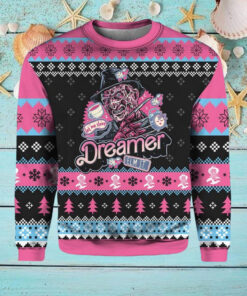 Freddy Krueger Dreamer A Nightmare On Elm Street Christmas Ugly Sweater