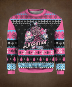 Freddy Krueger Dreamer A Nightmare On Elm Street Christmas Ugly Sweater