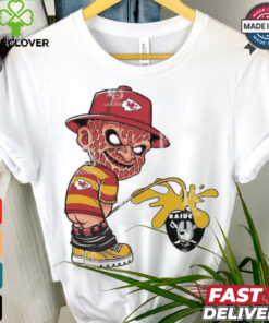 Freddy Krueger Kansas City Chiefs Piss On Las Vegas Raiders Halloween 2024 NFL Shirt