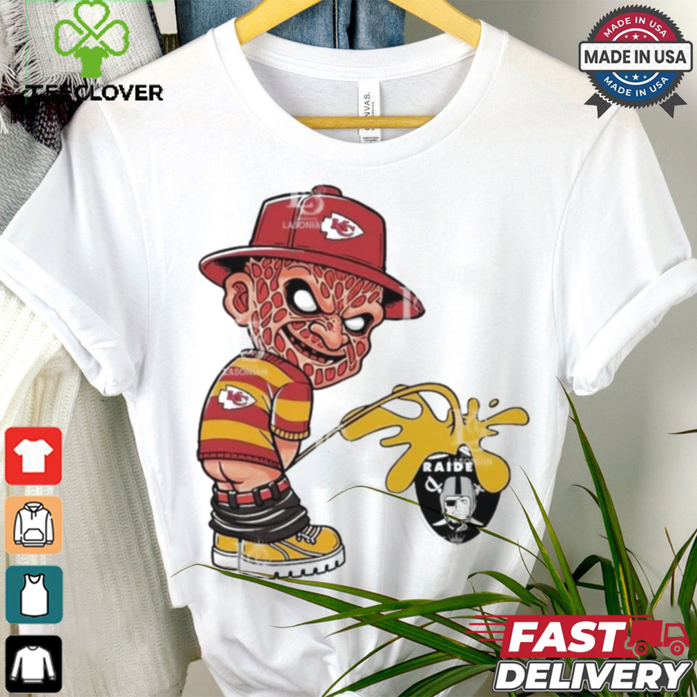 Freddy Krueger Kansas City Chiefs Piss On Las Vegas Raiders Halloween 2024 NFL Shirt Freddy Krueger Kansas City Chiefs Piss On Las Vegas Raiders Halloween 2024 NFL Shirt