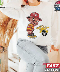 Freddy Krueger Kansas City Chiefs Piss On Las Vegas Raiders Halloween 2024 NFL Shirt