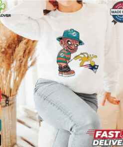 Freddy Krueger Miami Dolphins Piss On New England Patriots Halloween 2024 NFL Shirt