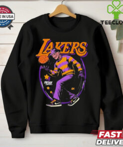 Freddy Krueger x NBA Los Angeles Lakers Graphic 2024 t shirt