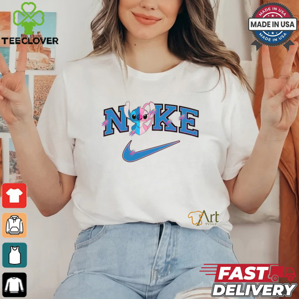Free Cute Stitch Love Nike Logo shir Free Cute Stitch Love Nike Logo shir