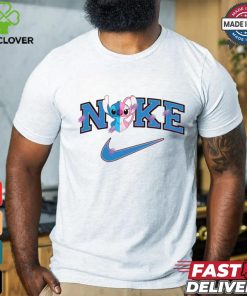 Free Cute Stitch Love Nike Logo shir