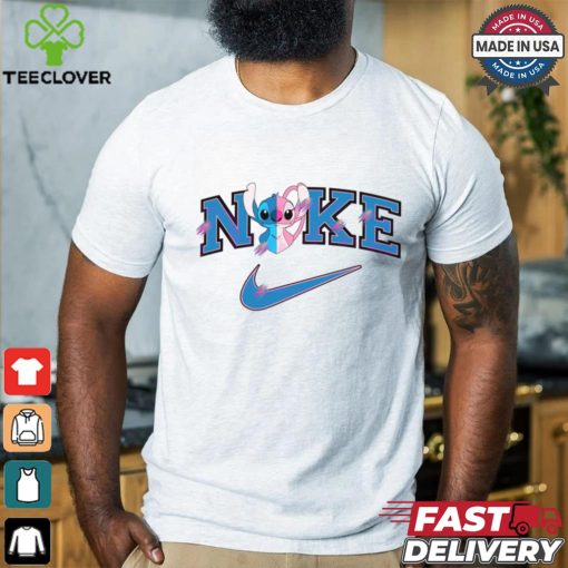Free Cute Stitch Love Nike Logo shir