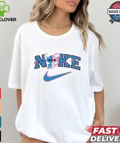 Free Cute Stitch Love Nike Logo shir