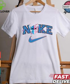 Free Cute Stitch Love Nike Logo shir