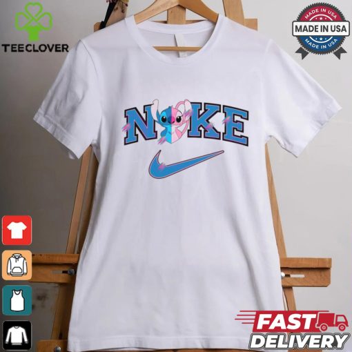 Free Cute Stitch Love Nike Logo shir