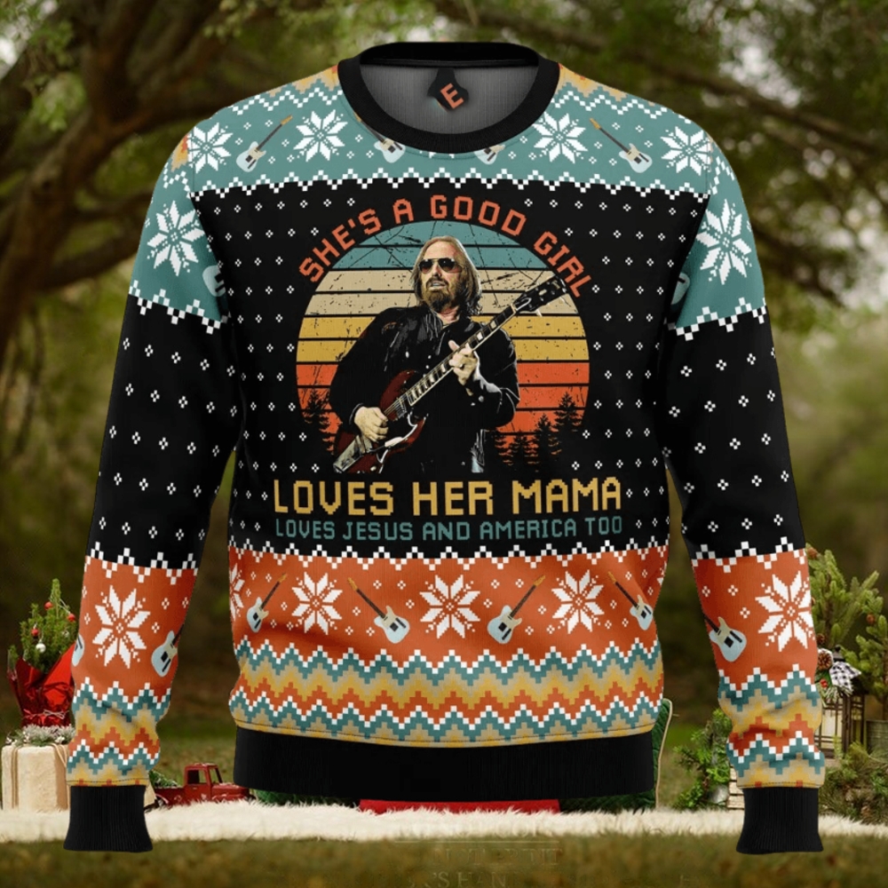Free Fallin’ Tom Petty Ugly Christmas Sweater Free Fallin’ Tom Petty Ugly Christmas Sweater