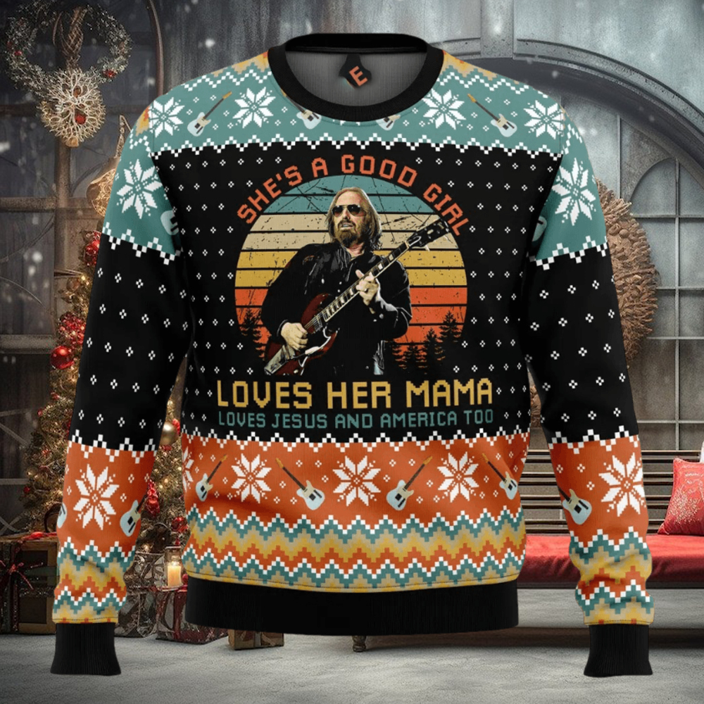 Free Fallin’ Tom Petty Ugly Christmas Sweater Free Fallin’ Tom Petty Ugly Christmas Sweater