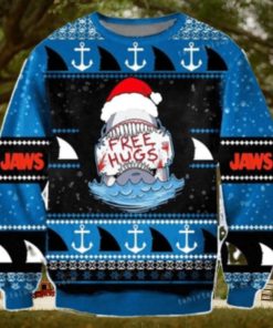 Free Hugs Sweatshirt Jaws Shark Ugly Sweater