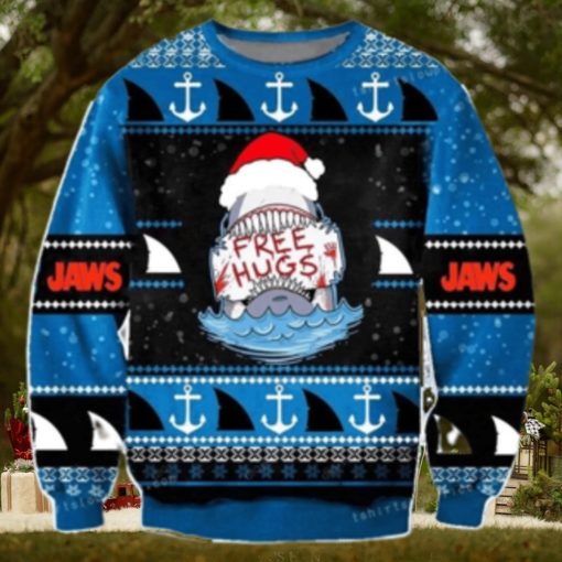 Free Hugs Sweatshirt Jaws Shark Ugly Sweater