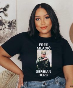 Free Mladic Serbian Hero Black shirt