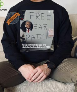 Free ear patches are being given out outside of the rnc in milwaukee shirt