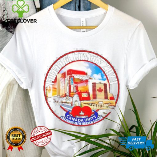 Freedom Convoy 2023 Canada Unity Bearhug Olive Branch Edition Shirt