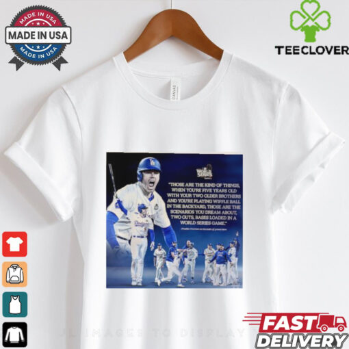 Freeman sealing victory for the Dodgers today shirt