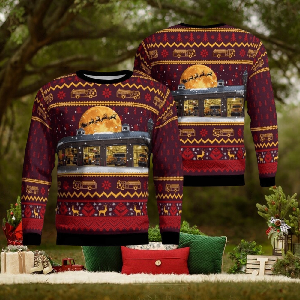 Freeport, Maine, Freeport Firerescue Christmas Ugly Sweater 3D Gift For Men And Women Freeport, Maine, Freeport Firerescue Christmas Ugly Sweater 3D Gift For Men And Women