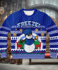 Freeze Snowman Ugly Christmas Sweater 3D Gift For Men And Women