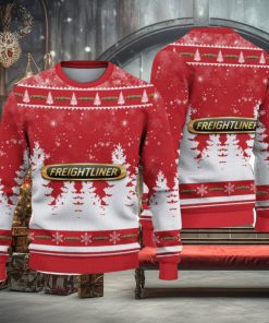 Freightliner Logo Wearing Santa Hat Christmas Gift Ugly Christmas Sweater Christmas Gift Ideas