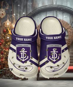 Fremantle Football Club AFL Classic Custom Name Crocs Clogs Shoes