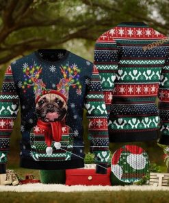 French Bulldog Christmas Knitted 3D Family Christmas Sweater 1 French Bulldog Christmas Knitted 3D Family Christmas Sweater