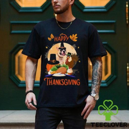 French Bulldog Happy Thanksgiving Halloween T Shirt